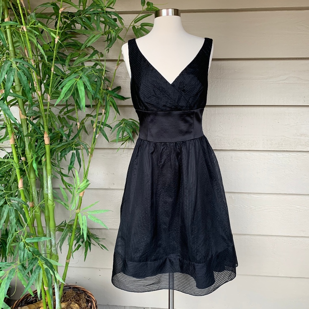 Nine West Black Silk Tank Dress